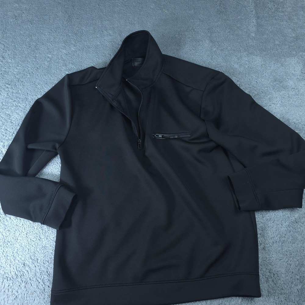 Triumph Over Tragedy Quarter Zip Mens Large Black Mock Neck Pullover